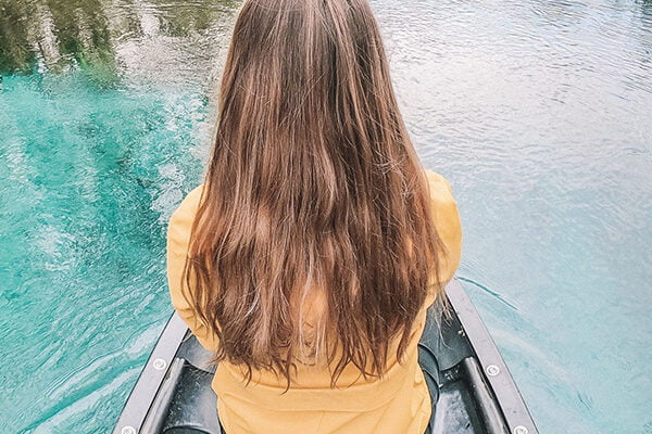 Canoeing on the Tirino River